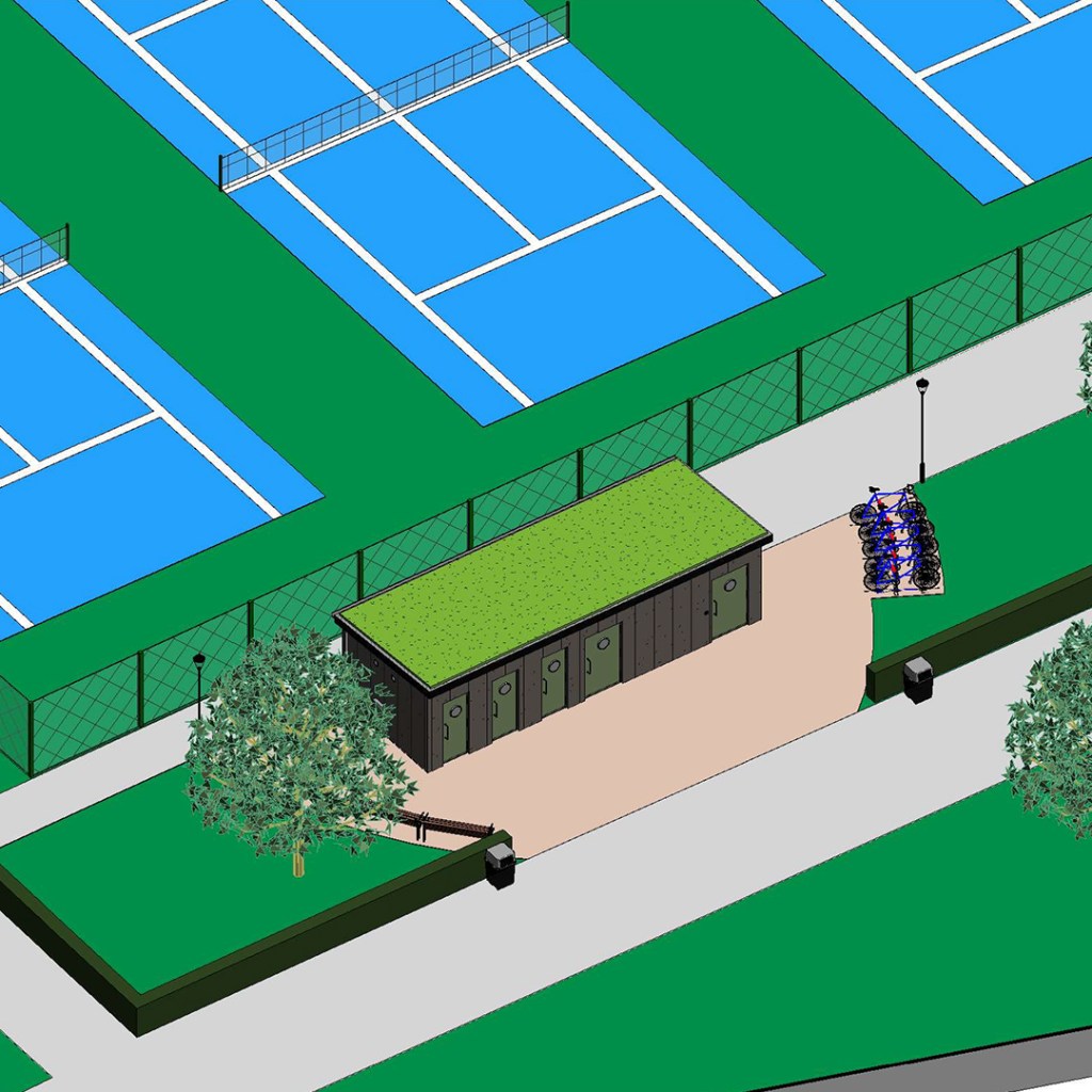 Landscape layout for new public toilets in the&nbsp;Links